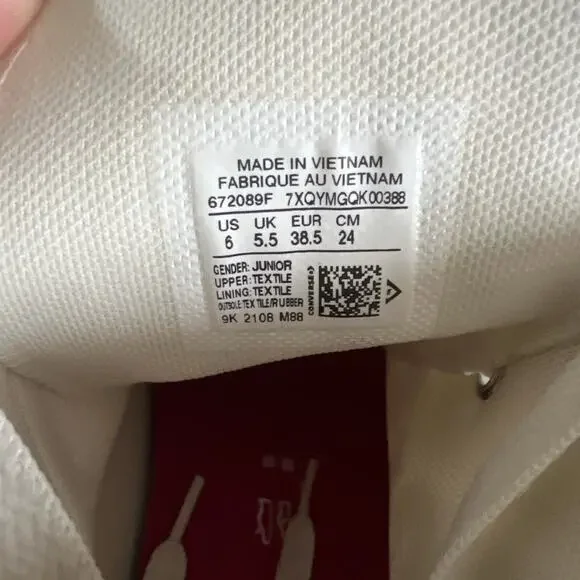 Converse All Star HI Marquis Mills Junior Sz 6 / 7.5 Leopard Print Chuck Taylor - Picture 10 of 11